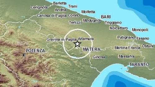 Lieve scossa di terremoto il 3 Dicembre 2013 sulle Murge